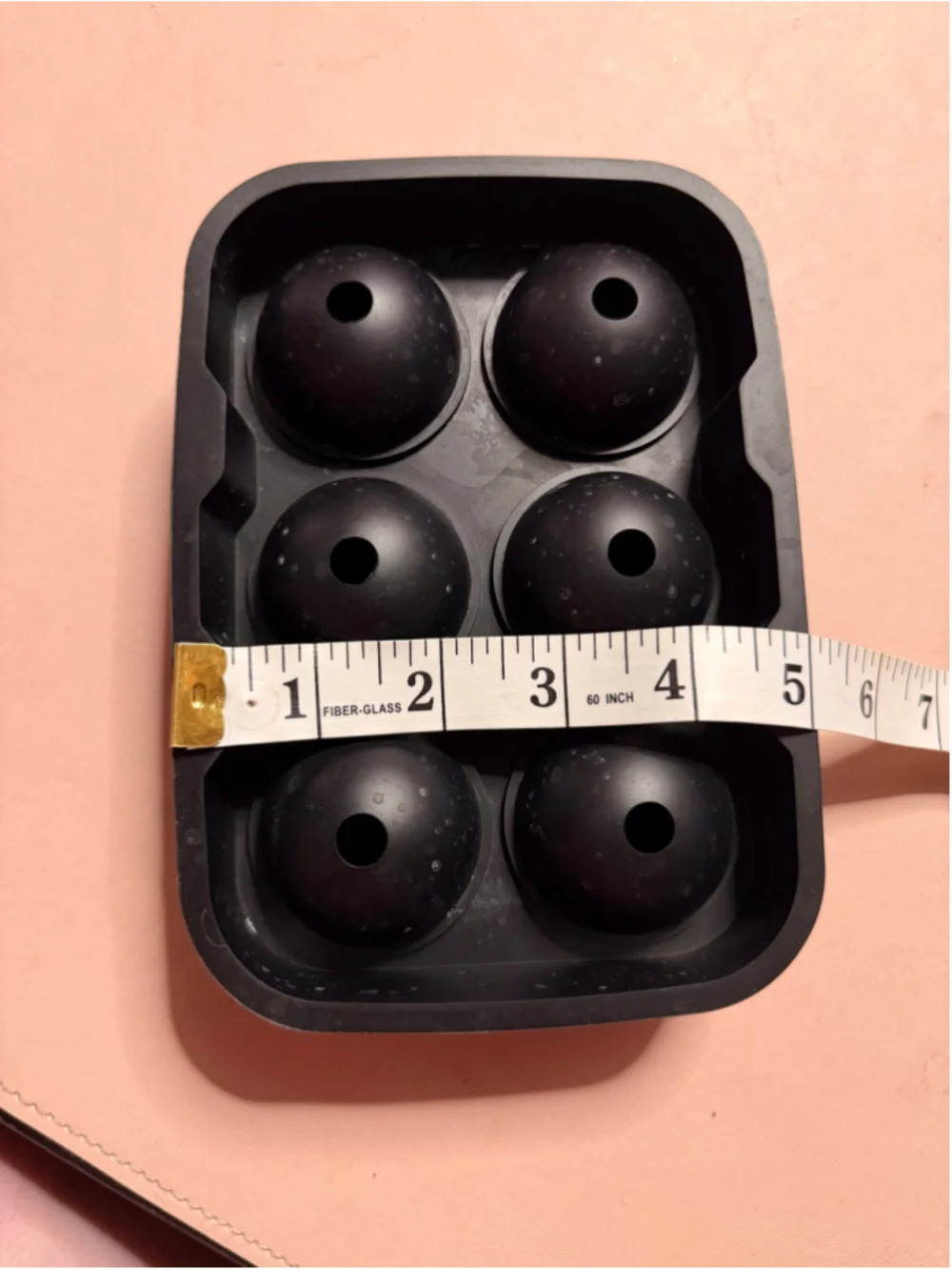 Adoric Black Silicone Sphere Ice Cube Tray